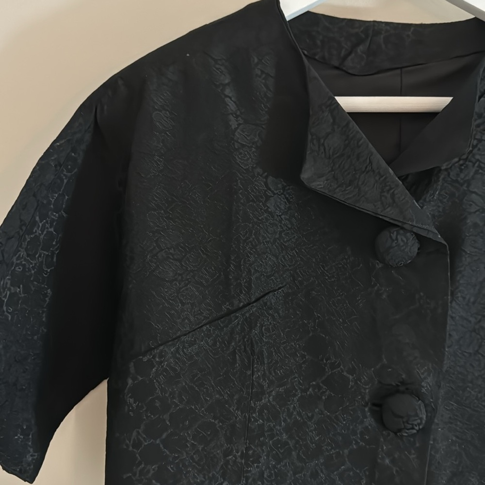 Vintage Jackie O/Audrey Hepburn '60s 'Little black dress' with jacket - Picture 11 of 15